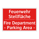 Feuerwehr Stellfläche - Fire Department - Parking Area /.../