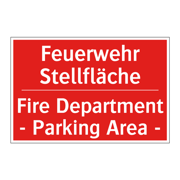 Feuerwehr Stellfläche - Fire Department - Parking Area /.../
