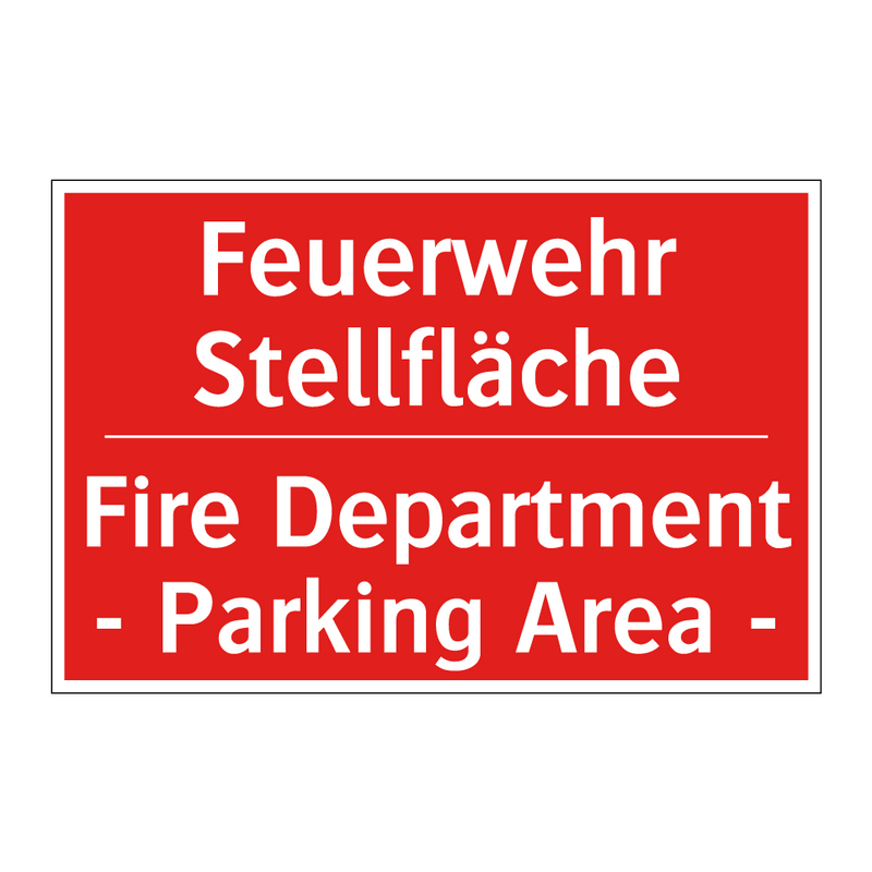 Feuerwehr Stellfläche - Fire Department - Parking Area /.../