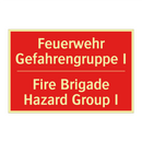 Feuerwehr Gefahrengruppe I - Fire Brigade Hazard Group I