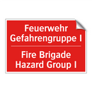 Feuerwehr Gefahrengruppe I - Fire Brigade Hazard Group I