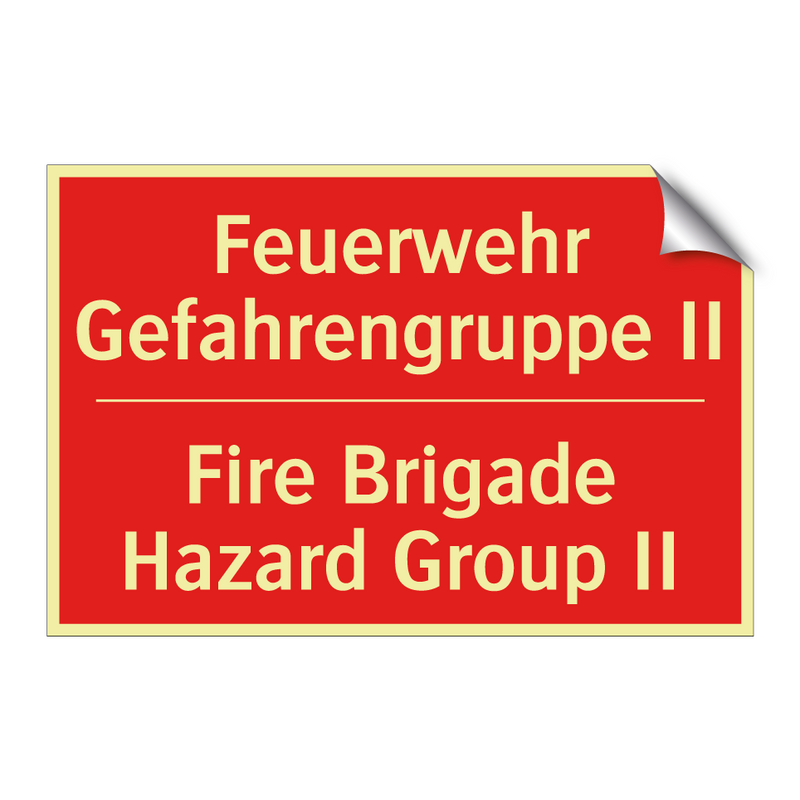 Feuerwehr Gefahrengruppe II - Fire Brigade Hazard Group II