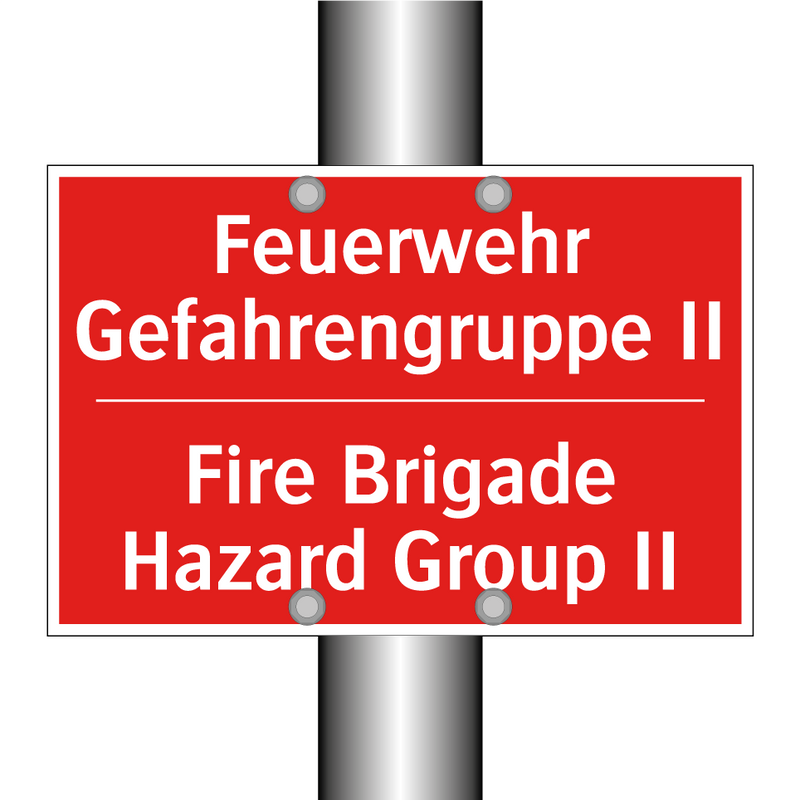 Feuerwehr Gefahrengruppe II - Fire Brigade Hazard Group II