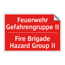 Feuerwehr Gefahrengruppe II - Fire Brigade Hazard Group II