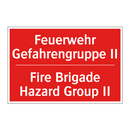 Feuerwehr Gefahrengruppe II - Fire Brigade Hazard Group II