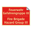 Feuerwehr Gefahrengruppe III - Fire Brigade Hazard Group III