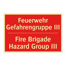 Feuerwehr Gefahrengruppe III - Fire Brigade Hazard Group III