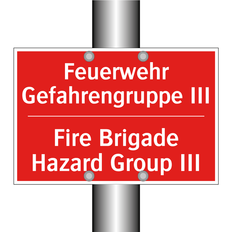 Feuerwehr Gefahrengruppe III - Fire Brigade Hazard Group III