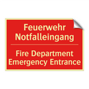 Feuerwehr Notfalleingang - Fire Department Emergency Entrance/.../