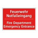 Feuerwehr Notfalleingang - Fire Department Emergency Entrance/.../
