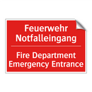Feuerwehr Notfalleingang - Fire Department Emergency Entrance/.../