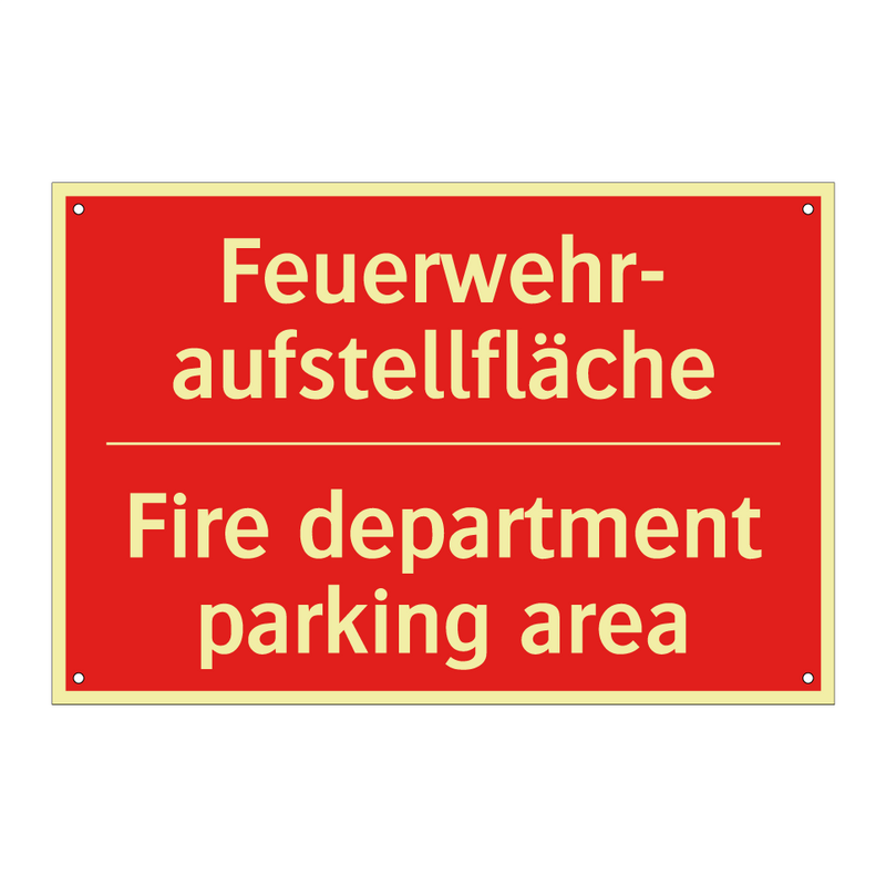 Feuerwehr- aufstellfläche - Fire department parking area