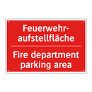 Feuerwehr- aufstellfläche - Fire department parking area