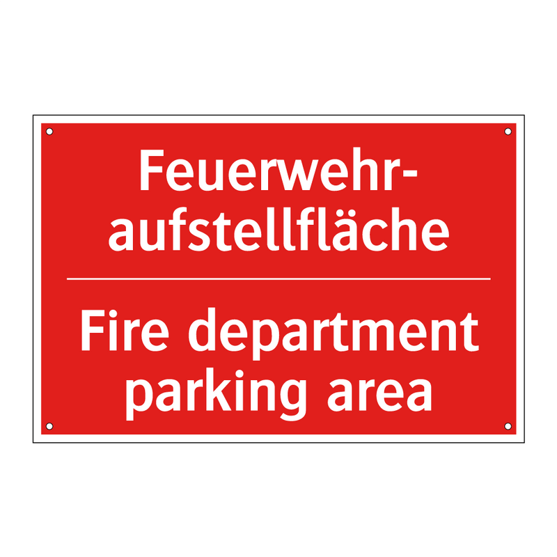 Feuerwehr- aufstellfläche - Fire department parking area