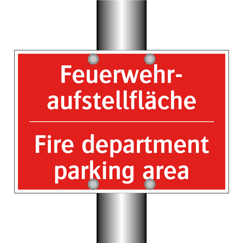 Feuerwehr- aufstellfläche - Fire department parking area