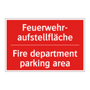Feuerwehr- aufstellfläche - Fire department parking area