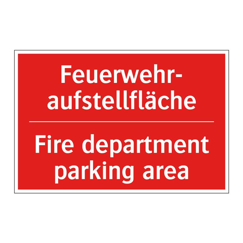 Feuerwehr- aufstellfläche - Fire department parking area