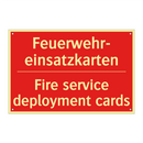 Feuerwehr- einsatzkarten - Fire service deployment cards