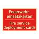 Feuerwehr- einsatzkarten - Fire service deployment cards