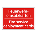 Feuerwehr- einsatzkarten - Fire service deployment cards
