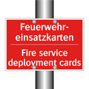 Feuerwehr- einsatzkarten - Fire service deployment cards