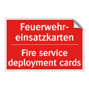 Feuerwehr- einsatzkarten - Fire service deployment cards