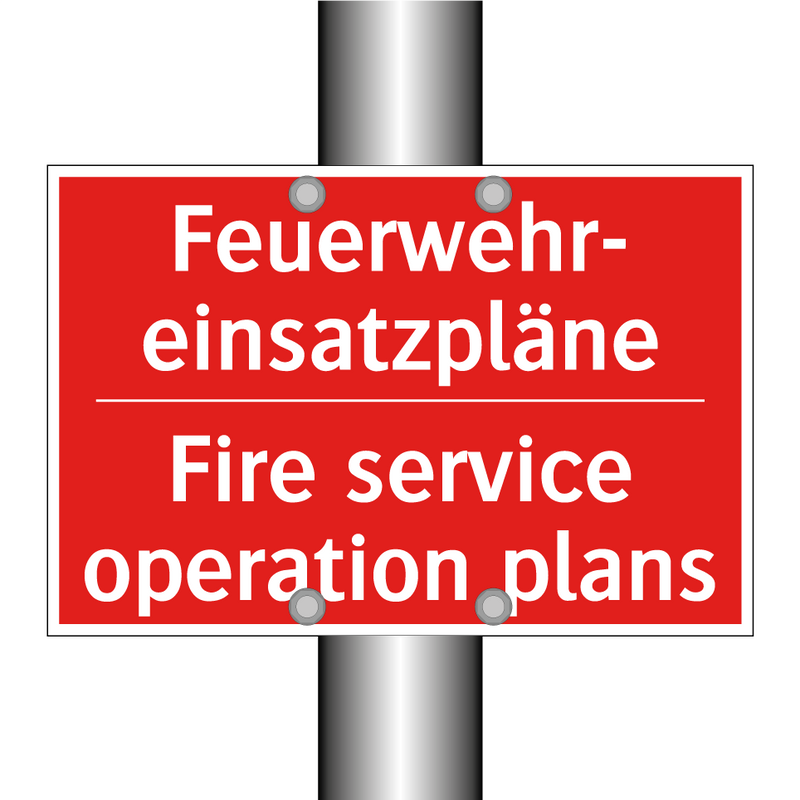 Feuerwehr- einsatzpläne - Fire service operation plans