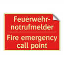 Feuerwehr- notrufmelder - Fire emergency call point