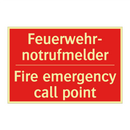 Feuerwehr- notrufmelder - Fire emergency call point