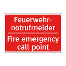 Feuerwehr- notrufmelder - Fire emergency call point