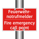 Feuerwehr- notrufmelder - Fire emergency call point