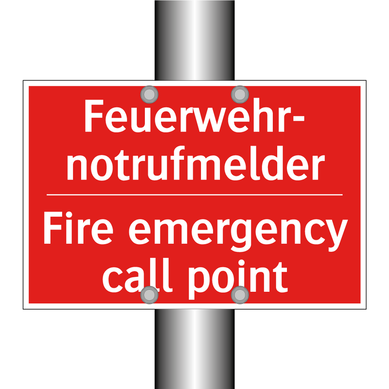 Feuerwehr- notrufmelder - Fire emergency call point