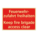 Feuerwehr- zufahrt freihalten - Keep fire brigade access clear