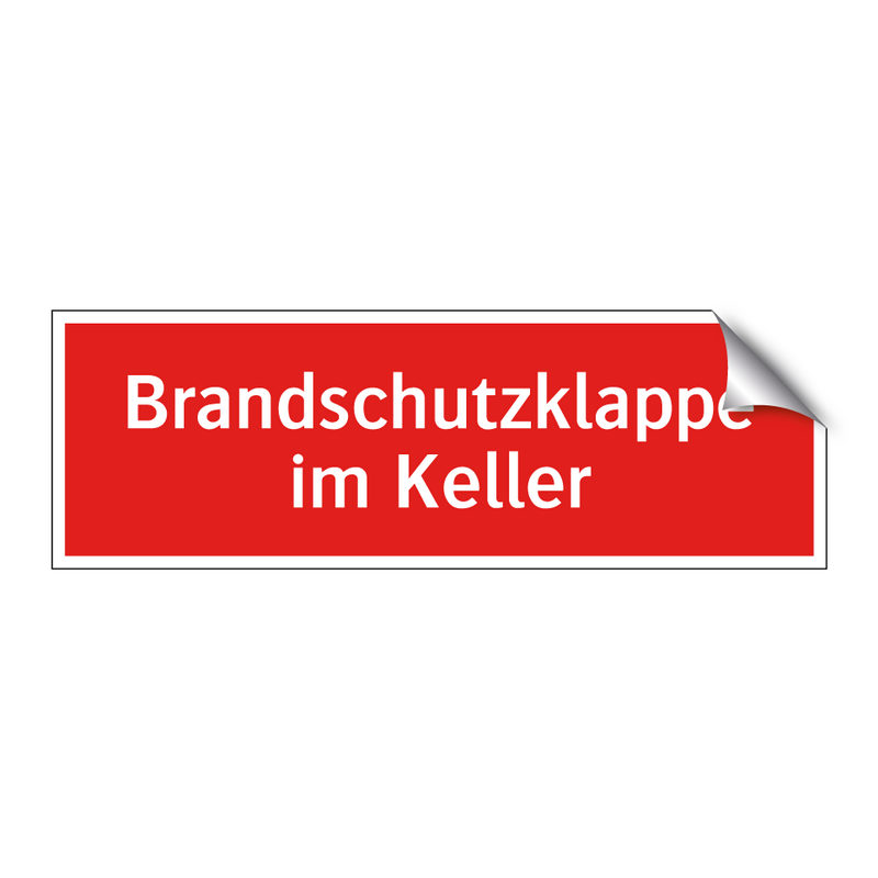 Brandschutzklappe im Keller