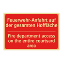 Feuerwehr-Anfahrt auf der gesamten /.../ - Fire department access on the /.../