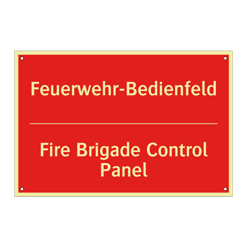 Feuerwehr-Bedienfeld - Fire Brigade Control Panel
