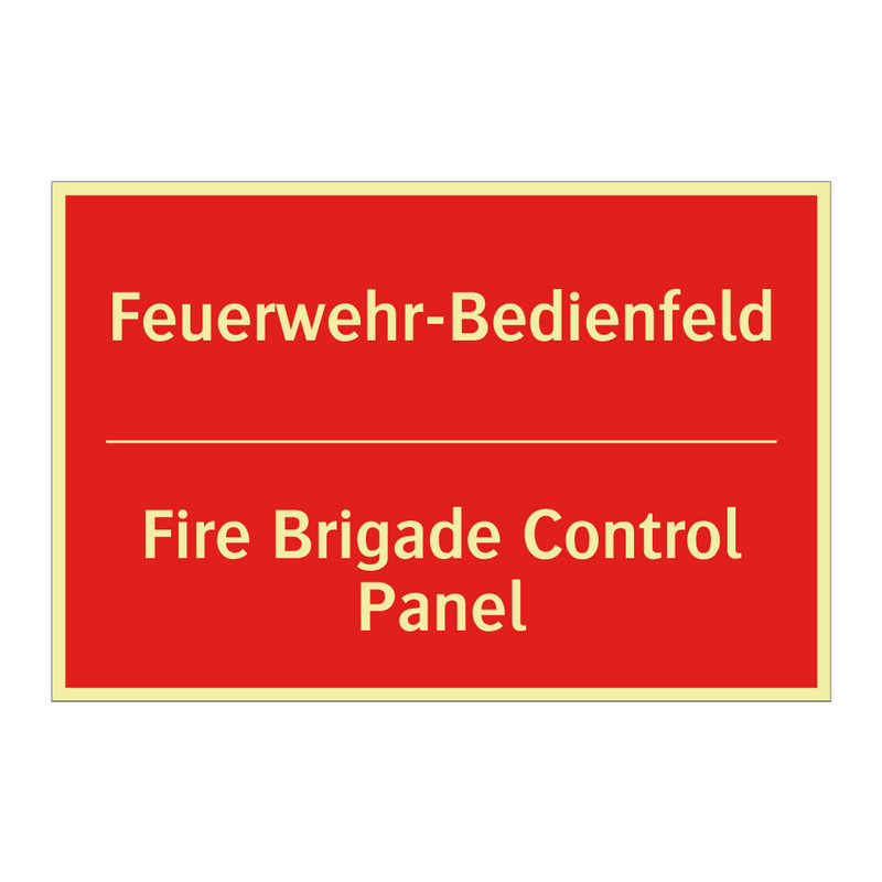 Feuerwehr-Bedienfeld - Fire Brigade Control Panel