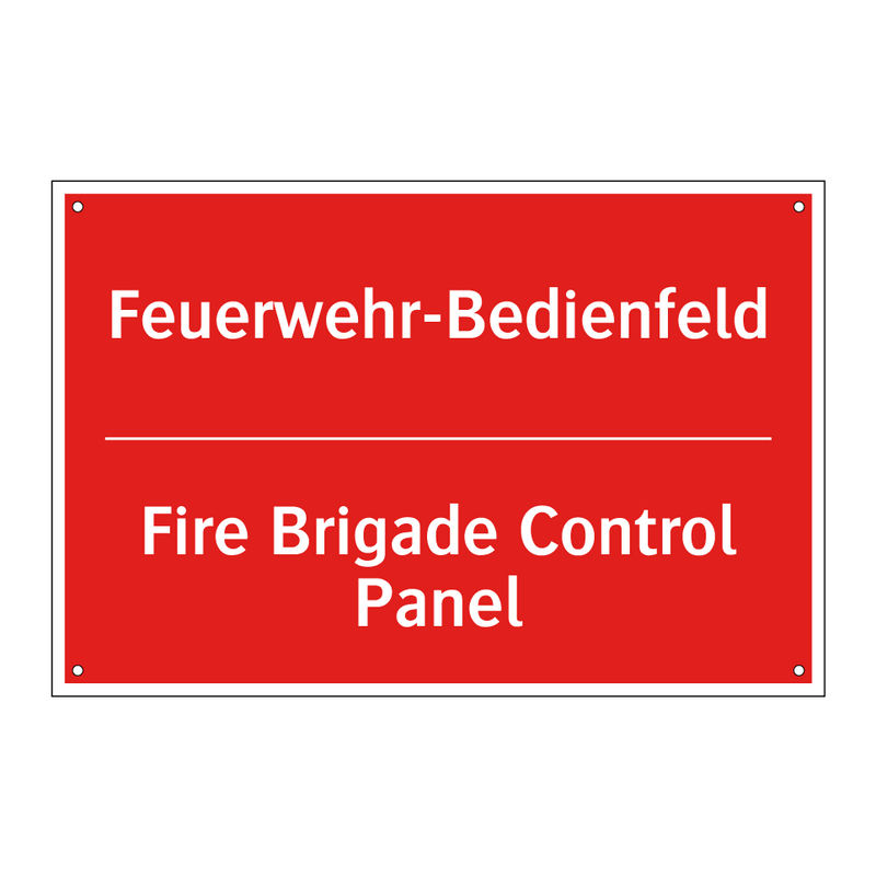 Feuerwehr-Bedienfeld - Fire Brigade Control Panel