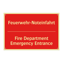 Feuerwehr-Noteinfahrt - Fire Department Emergency Entrance/.../