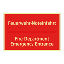 Feuerwehr-Noteinfahrt - Fire Department Emergency Entrance/.../
