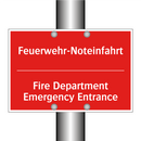 Feuerwehr-Noteinfahrt - Fire Department Emergency Entrance/.../
