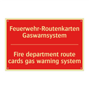 Feuerwehr-Routenkarten Gaswarnsystem/.../ - Fire department route cards gas /.../