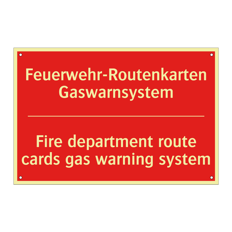 Feuerwehr-Routenkarten Gaswarnsystem/.../ - Fire department route cards gas /.../