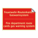 Feuerwehr-Routenkarten Gaswarnsystem/.../ - Fire department route cards gas /.../