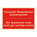 Feuerwehr-Routenkarten Gaswarnsystem/.../ - Fire department route cards gas /.../