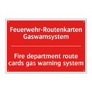 Feuerwehr-Routenkarten Gaswarnsystem/.../ - Fire department route cards gas /.../