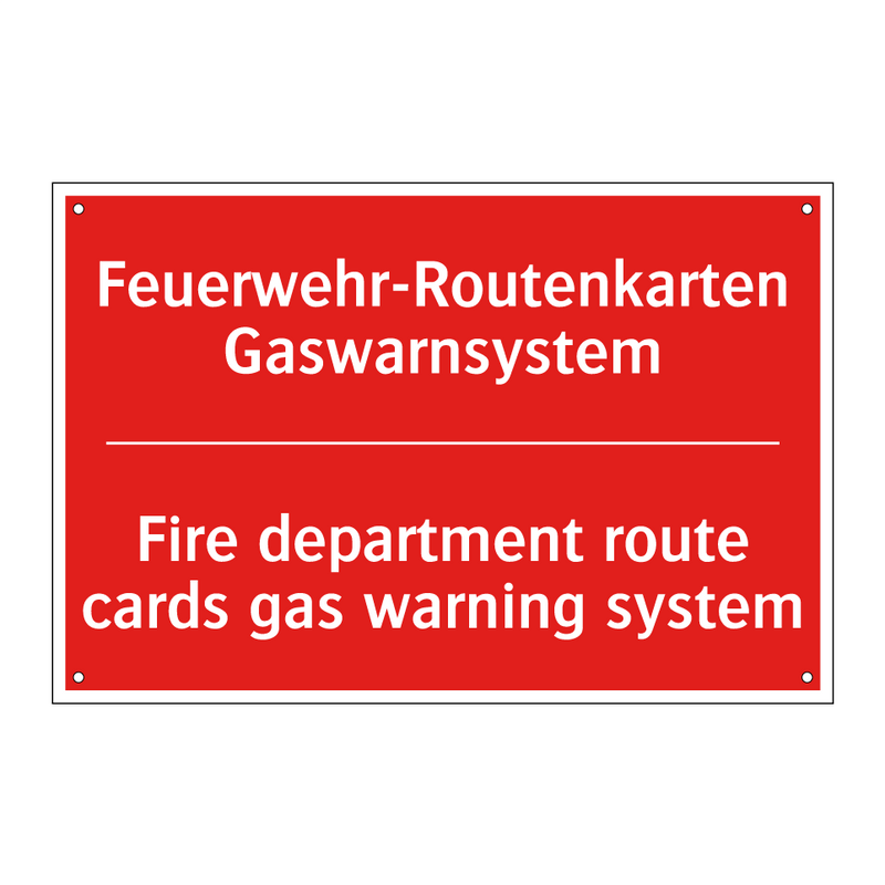 Feuerwehr-Routenkarten Gaswarnsystem/.../ - Fire department route cards gas /.../