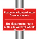 Feuerwehr-Routenkarten Gaswarnsystem/.../ - Fire department route cards gas /.../