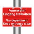 Feuerwehr! Eingang freihalten - Fire department! Keep entrance /.../