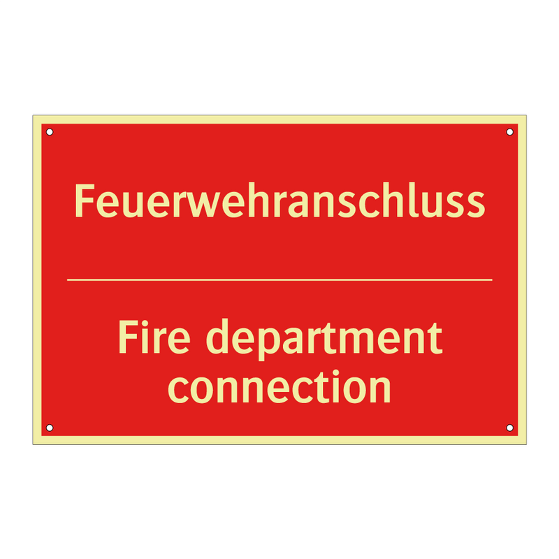 Feuerwehranschluss - Fire department connection